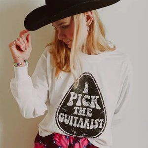 I PICK THE GUITARIST LONG SLEEVE TEE